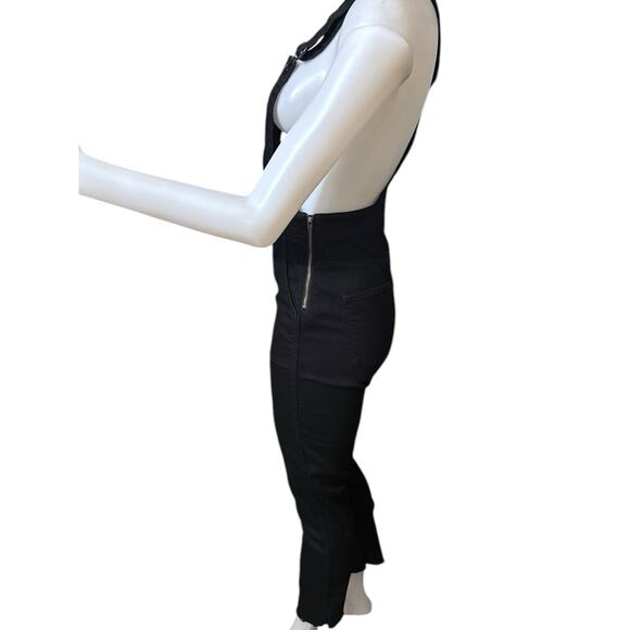 Madewell Black Skinny Overalls: Raw-Hem Edition Cotton Blend Size S Style G8317 - Picture 2 of 8